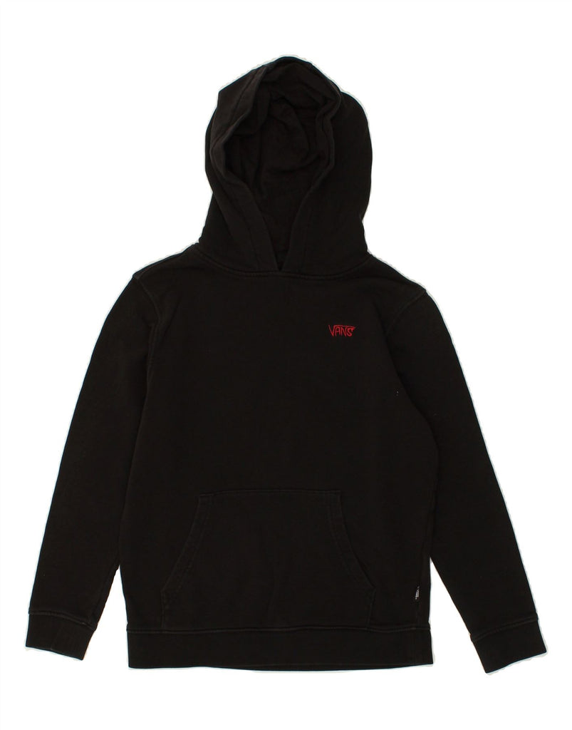 VANS Girls Graphic Hoodie Jumper 10-11 Years Medium Black Cotton | Vintage Vans | Thrift | Second-Hand Vans | Used Clothing | Messina Hembry 