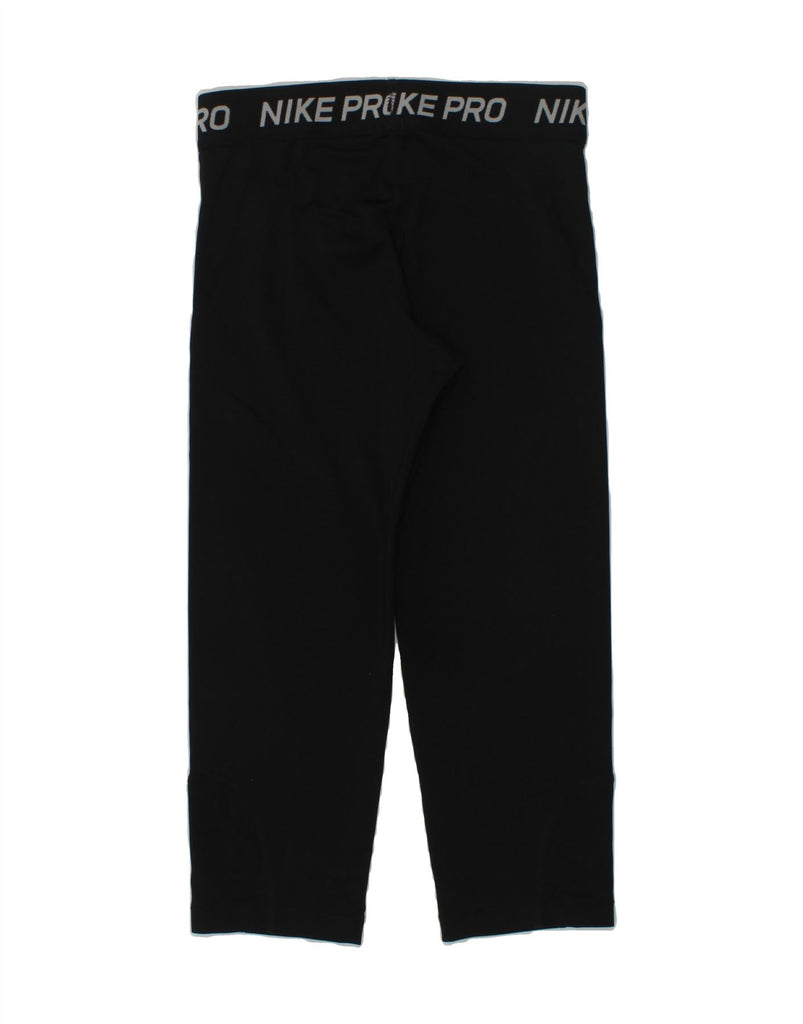NIKE Girls Dri Fit Graphic Tracksuit Trousers 10-11 Years Medium Black | Vintage Nike | Thrift | Second-Hand Nike | Used Clothing | Messina Hembry 