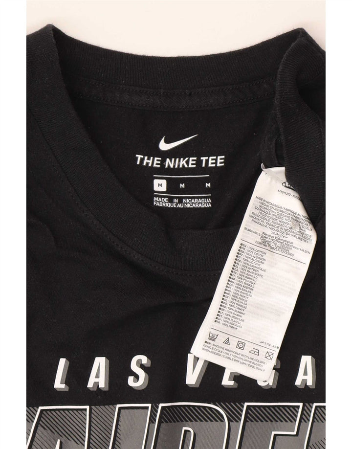 Nike Mens Las Vegas Raiders Graphic Top Long Sleeve Medium Black Cotton