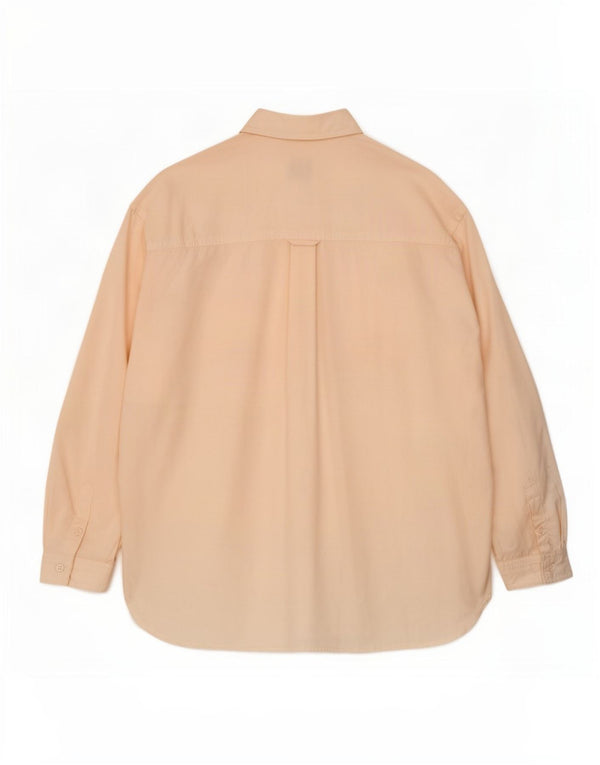 Fat Face Womens Loose Fit Shirt UK 16 Large Pink Lyocell