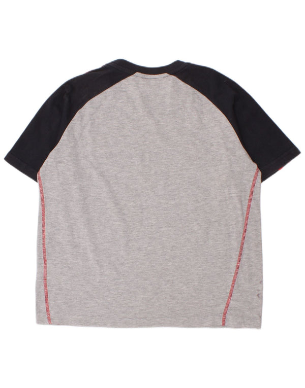 Adidas Boys Liverpool T-Shirt Top 9-10 Years Grey Colourblock Cotton