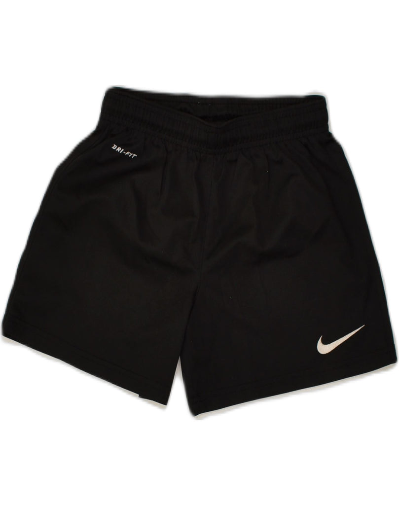 NIKE Boys Dri Fit Sport Shorts 6-7 Years XS Black Polyester | Vintage Nike | Thrift | Second-Hand Nike | Used Clothing | Messina Hembry 