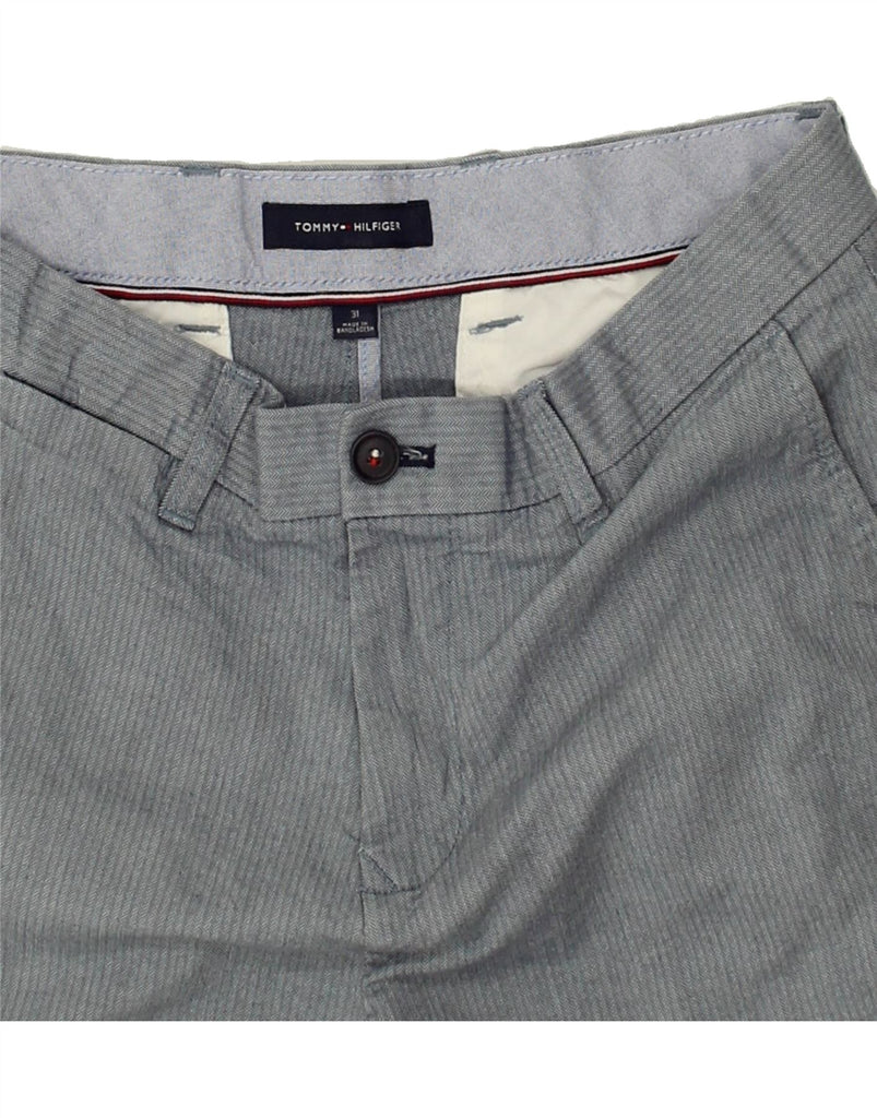TOMMY HILFIGER Mens Chino Shorts W31 Medium Navy Blue Cotton | Vintage Tommy Hilfiger | Thrift | Second-Hand Tommy Hilfiger | Used Clothing | Messina Hembry 