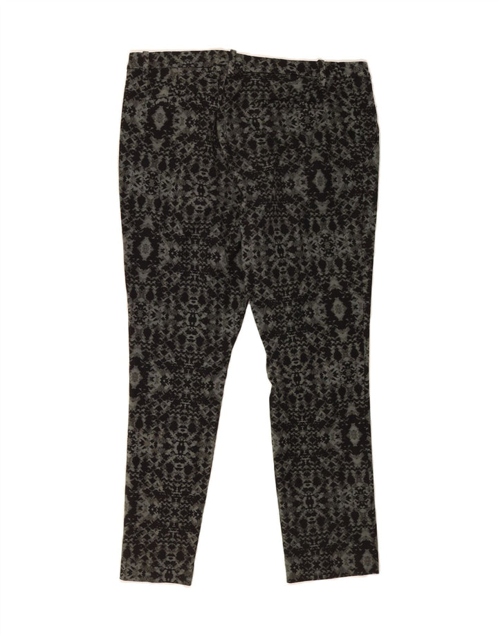 MOSSIMO Womens Skinny Cropped Trousers US 6 Medium W30 L26 Grey Geometric Vintage Mossimo and Second-Hand Mossimo from Messina Hembry 