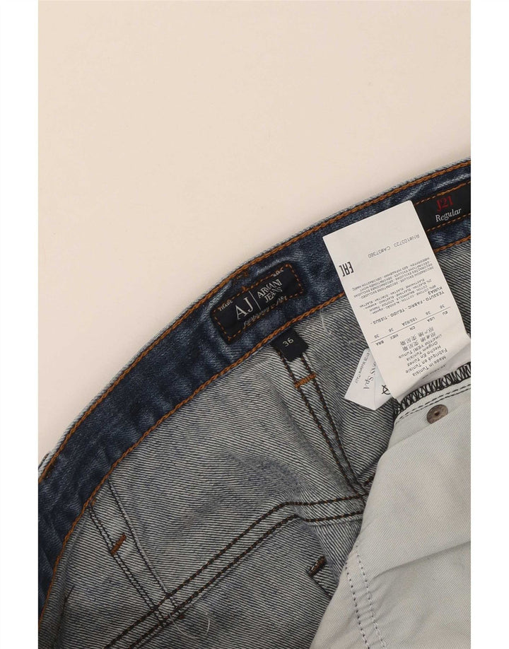 Armani Womens Straight Jeans W36 L30 Blue Cotton