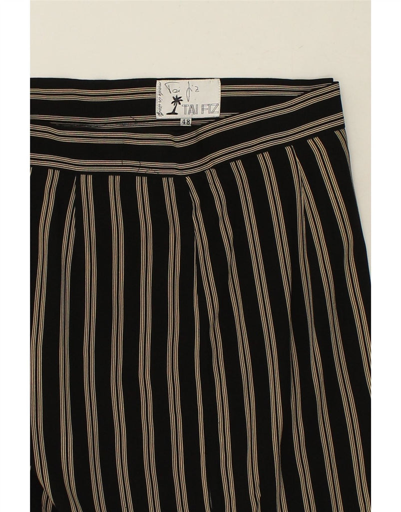 VINTAGE Womens Straight Skirt IT 48 XL W36  Black Striped Vintage Vintage and Second-Hand Vintage from Messina Hembry 