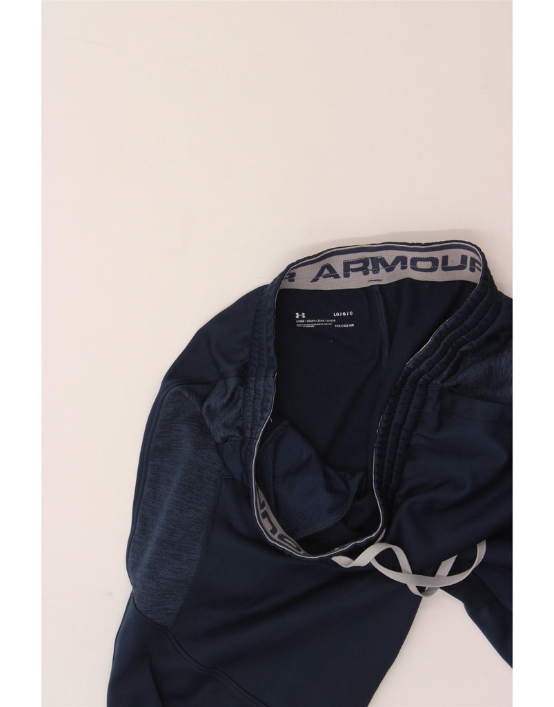 UNDER ARMOUR Mens Cold Gear Tracksuit Trousers Joggers Large Navy Blue Vintage Under Armour and Second-Hand Under Armour from Messina Hembry 