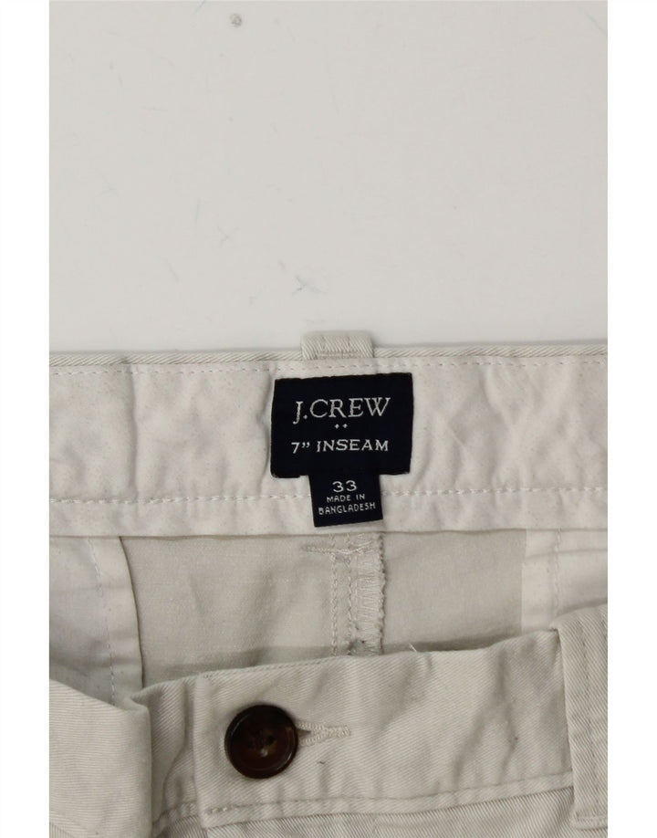 J. CREW Mens Chino Shorts W33 Medium Grey Cotton