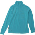 INVICTA Mens Zip Neck Fleece Jumper Large Turquoise Polyester Vintage Invicta and Second-Hand Invicta from Messina Hembry 