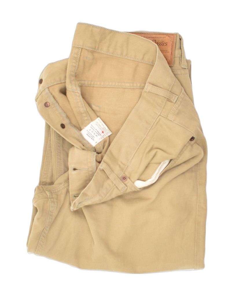 MARLBORO CLASSICS Mens Straight Casual Trousers W36 L29 Beige Cotton | Vintage Marlboro Classics | Thrift | Second-Hand Marlboro Classics | Used Clothing | Messina Hembry 