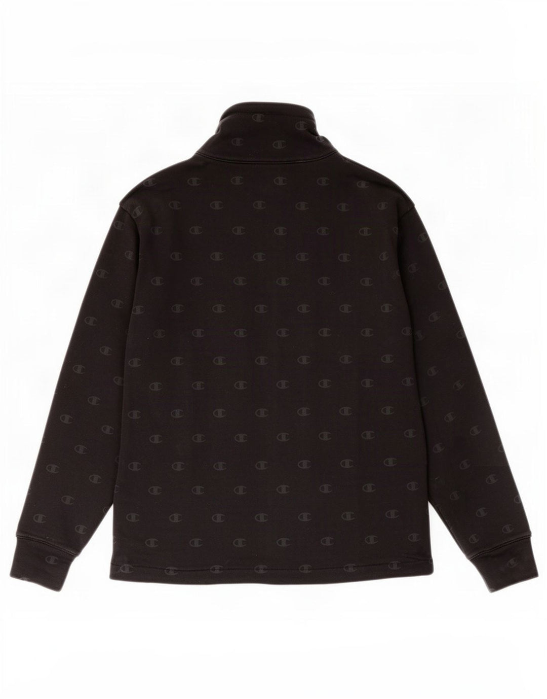 Champion Womens Graphic Tracksuit Top Jacket UK 10 Small Black Cotton