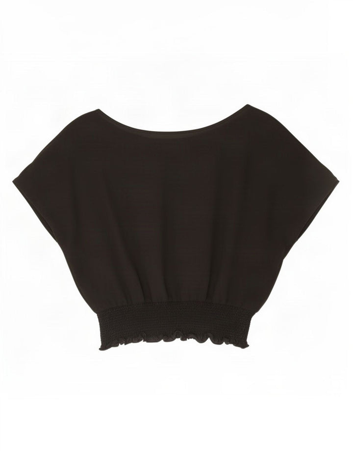 Zara Womens Oversized Blouse Top UK 18 XL Black