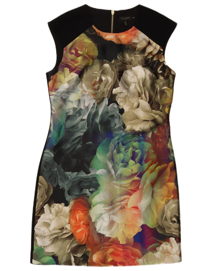 TED BAKER Womens Sheath Dress Size 3 Medium Multicoloured Floral