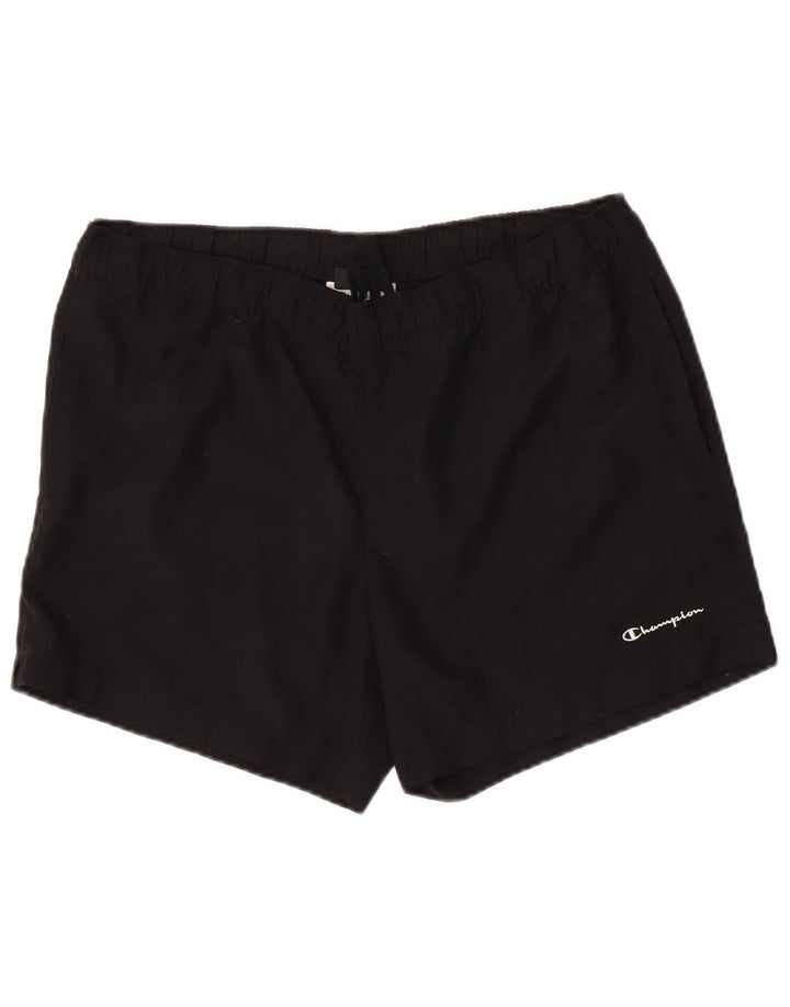 Champion Mens Sport Shorts Large Black Polyester