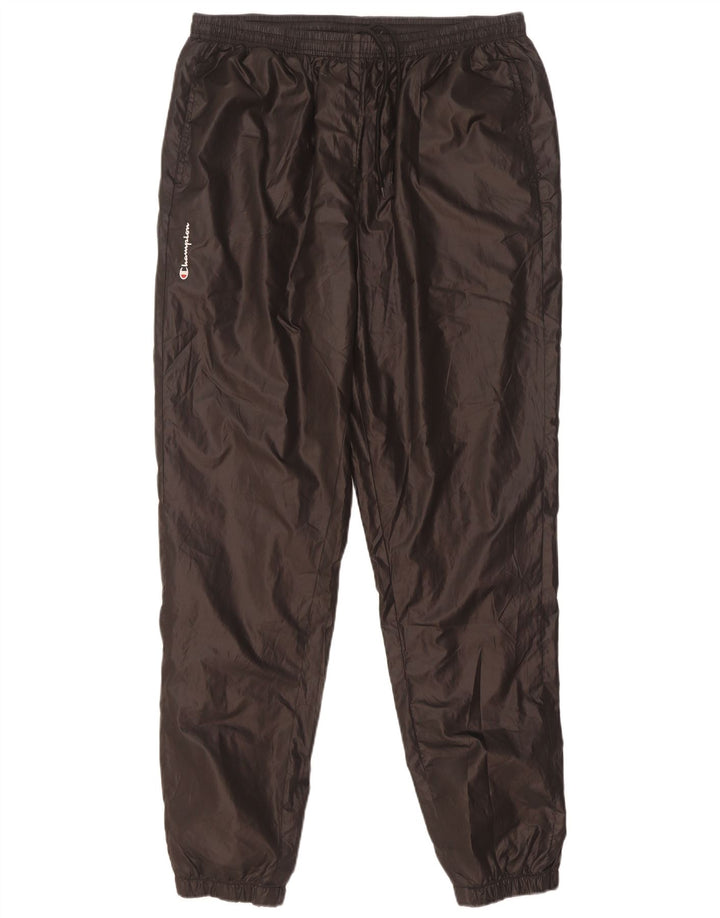 Champion Womens Tracksuit Trousers Joggers UK 14 Large Black Polyester