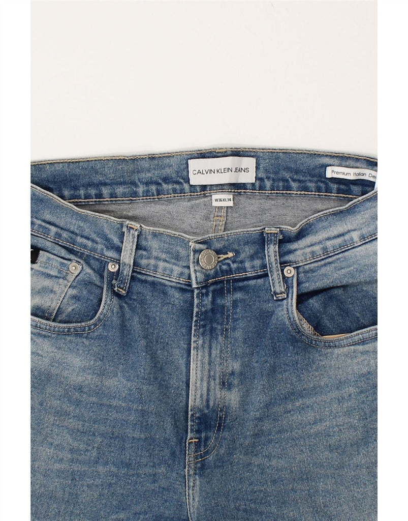 CALVIN KLEIN Mens Slim Jeans W36 L25 Blue Cotton | Vintage Calvin Klein | Thrift | Second-Hand Calvin Klein | Used Clothing | Messina Hembry 