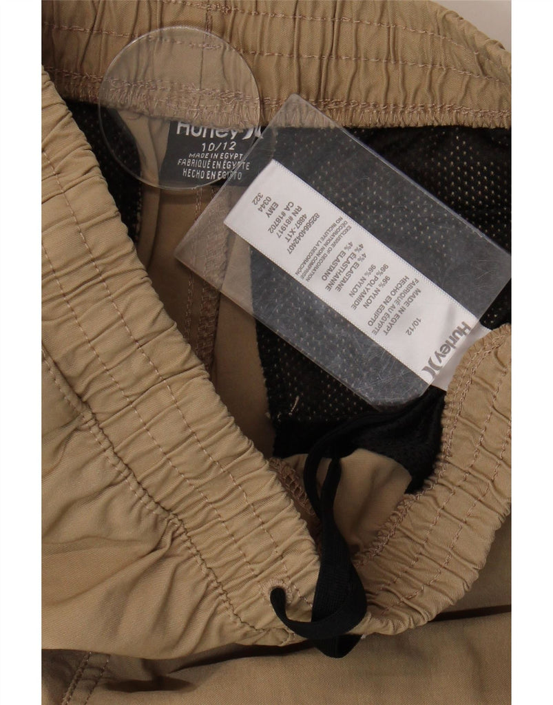 HURLEY Boys Joggers Chino Trousers 10-11 Years W28 L24 Beige Nylon Vintage Hurley and Second-Hand Hurley from Messina Hembry 
