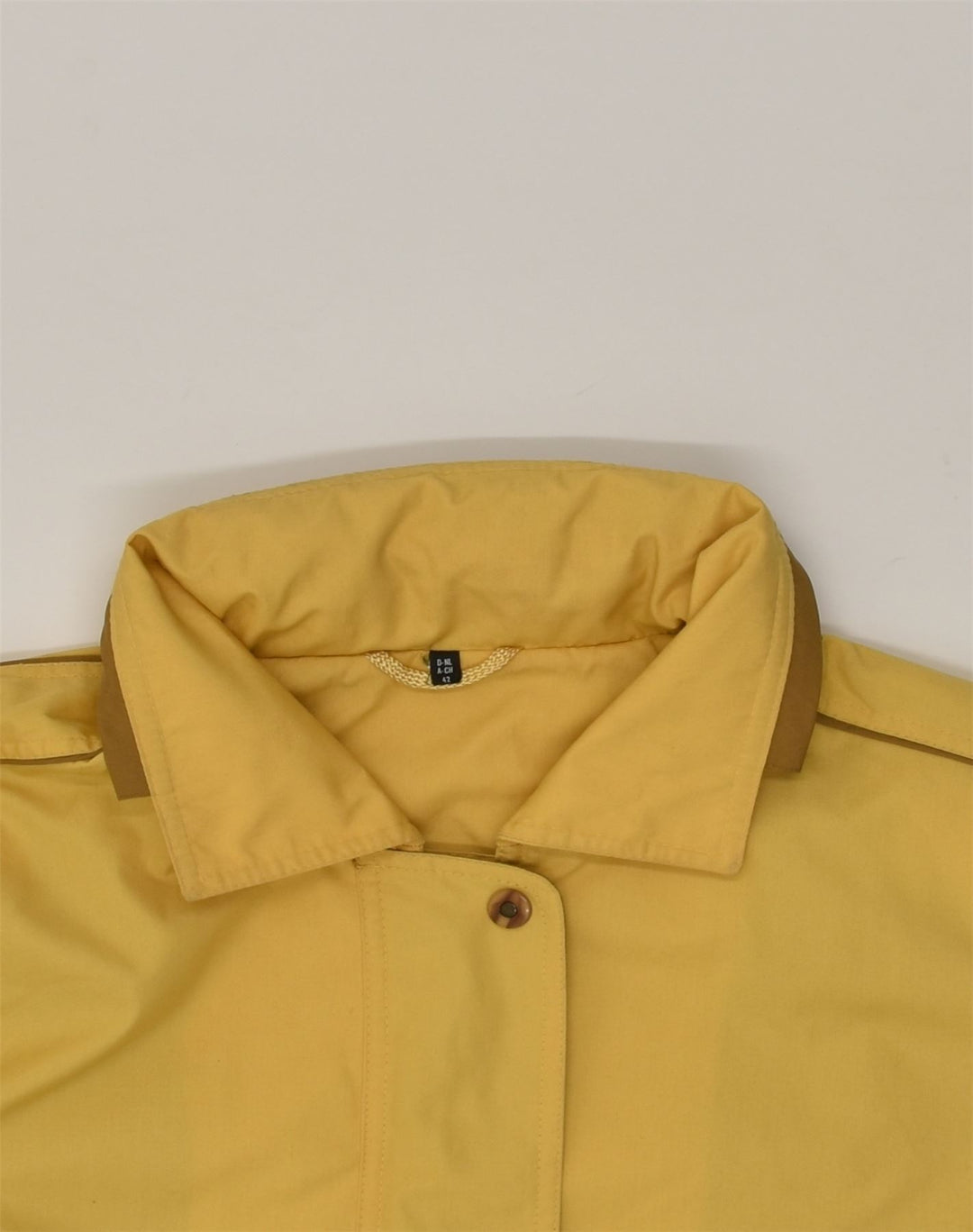VINTAGE Womens Oversized Utility Jacket EU 42 Large Yellow Polyester | Vintage Vintage | Thrift | Second-Hand Vintage | Used Clothing | Messina Hembry 