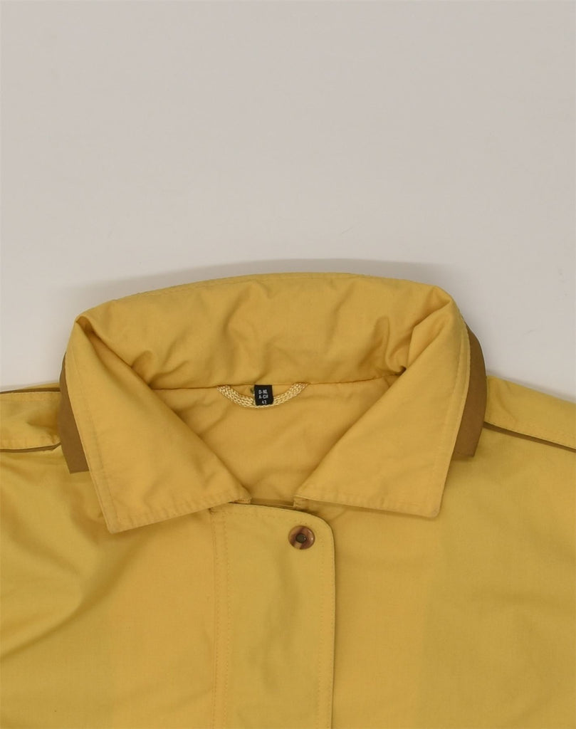 VINTAGE Womens Oversized Utility Jacket EU 42 Large Yellow Polyester | Vintage Vintage | Thrift | Second-Hand Vintage | Used Clothing | Messina Hembry 