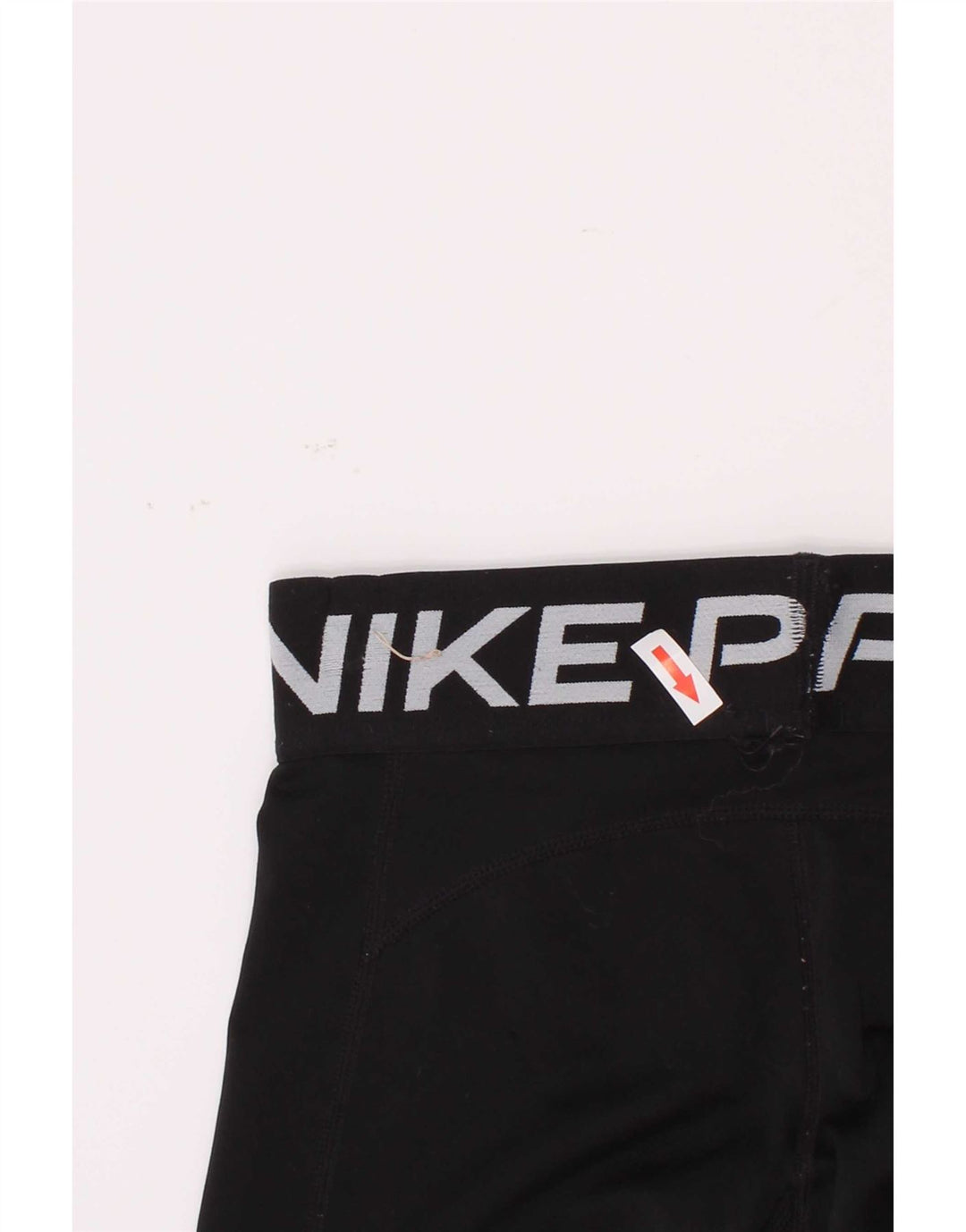 Nike Girls Dri Fit Graphic Leggings 8-9 Years Small Black Polyester
