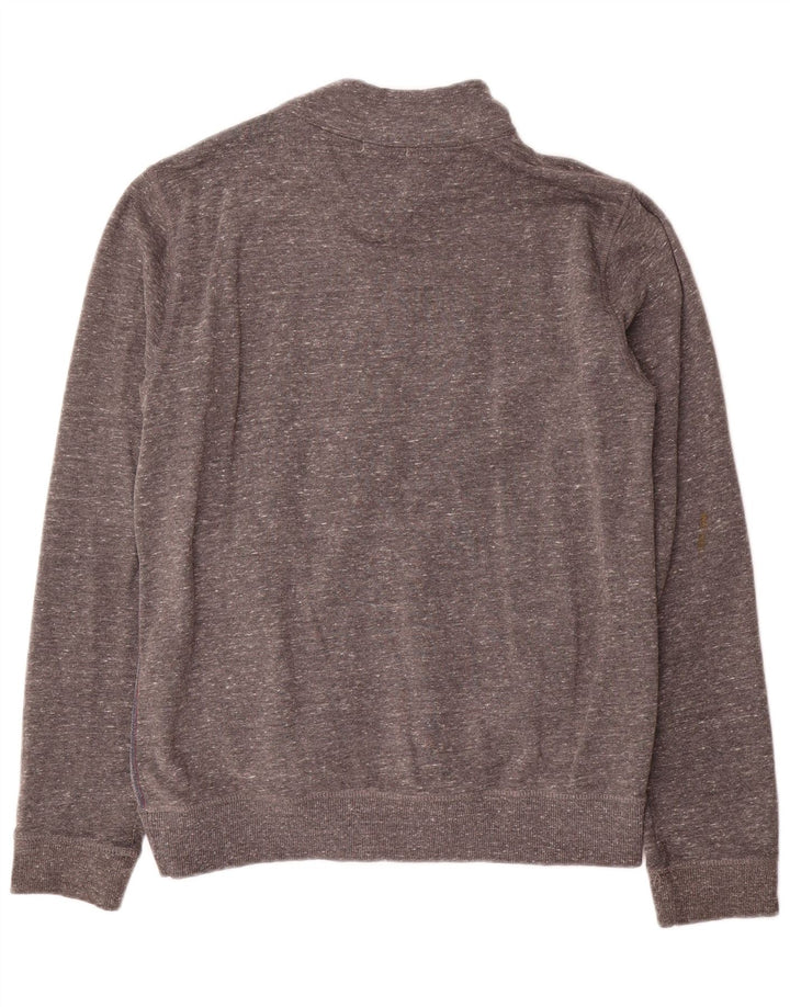 Tommy Hilfiger Womens Tracksuit Top Jacket UK 16 Large Grey Flecked