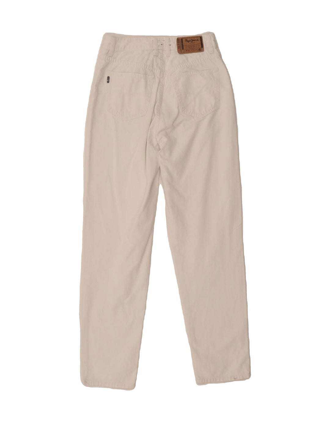 PEPE JEANS Womens Tapered Jeans W26 L29 White Cotton Vintage PEPE Jeans and Second-Hand PEPE Jeans from Messina Hembry 
