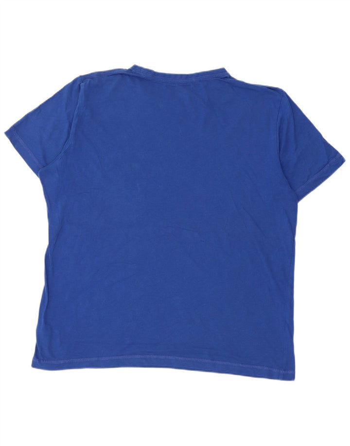 Puma Mens Graphic T-Shirt Top Medium Blue Cotton