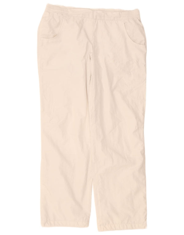 Puma Womens Tracksuit Trousers UK 16 Large White Polyester