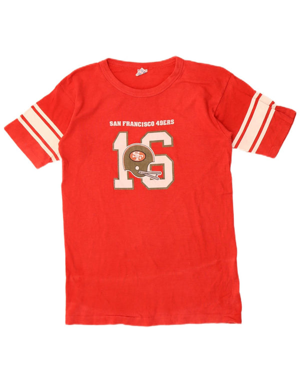 Champion Womens San Francisco 49ers Graphic T-Shirt Top UK 14 Large Red