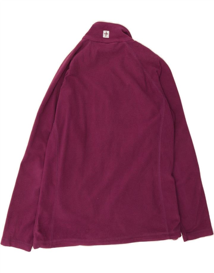 MOUNTAIN WAREHOUSE Womens Fleece Jacket UK 12 Medium Purple Polyester Vintage Mountain Warehouse and Second-Hand Mountain Warehouse from Messina Hembry 