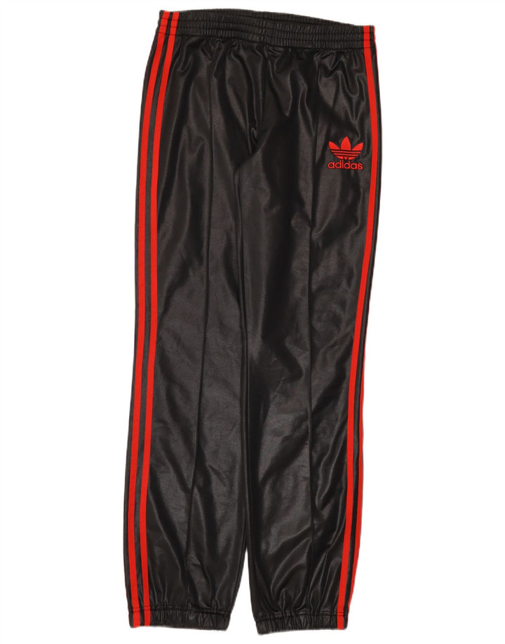 Adidas Womens Tracksuit Trousers Joggers UK 10 Small Black Polyester