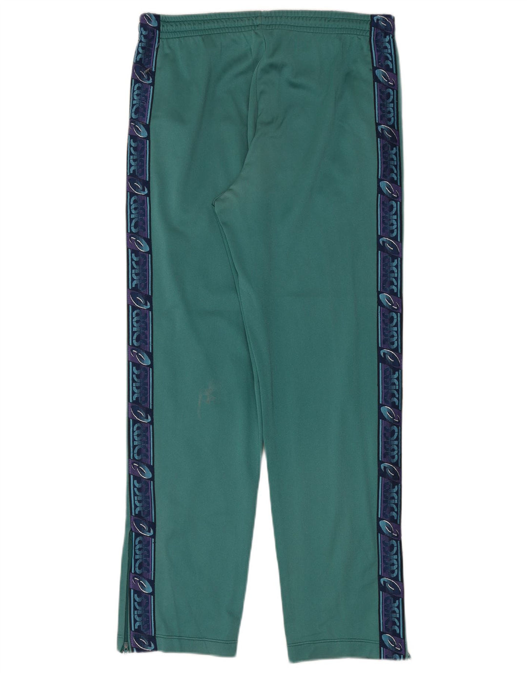 Asics Mens Graphic Tracksuit Trousers IT 50 Medium Green Polyamide