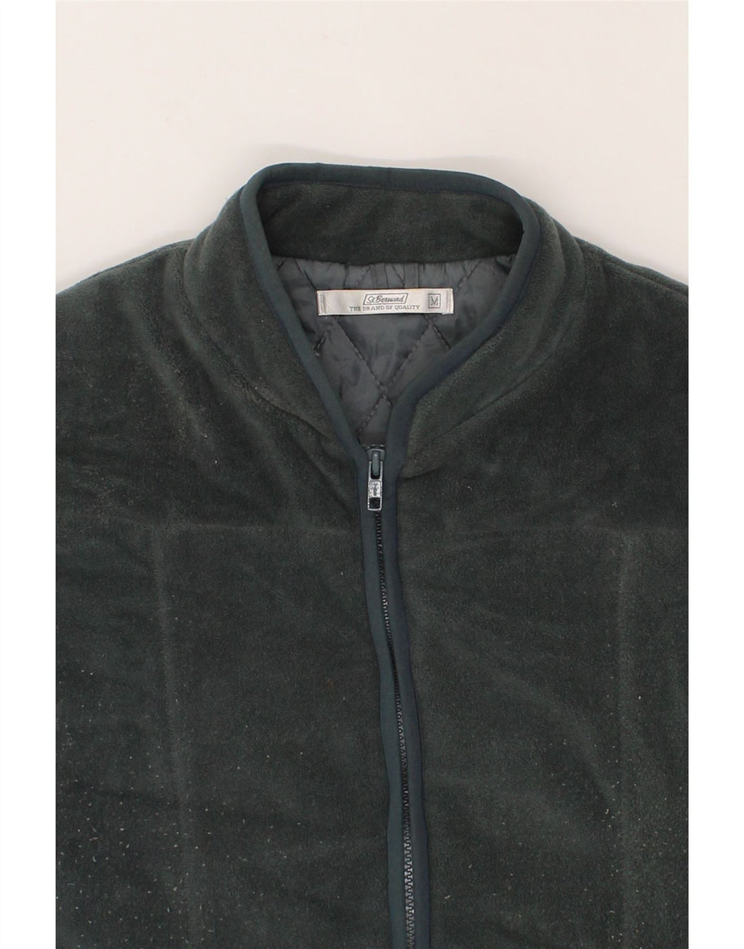 ST. BERNARD Womens Fleece Gilet UK 14 Medium Grey Polyester Vintage St. Bernard and Second-Hand St. Bernard from Messina Hembry 