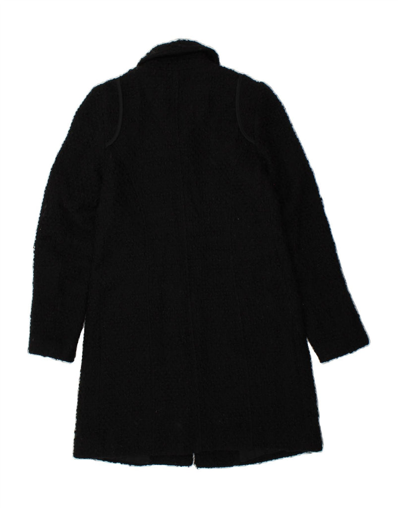 LIU JO Womens Overcoat IT 42 Medium Black Acrylic | Vintage Liu Jo | Thrift | Second-Hand Liu Jo | Used Clothing | Messina Hembry 