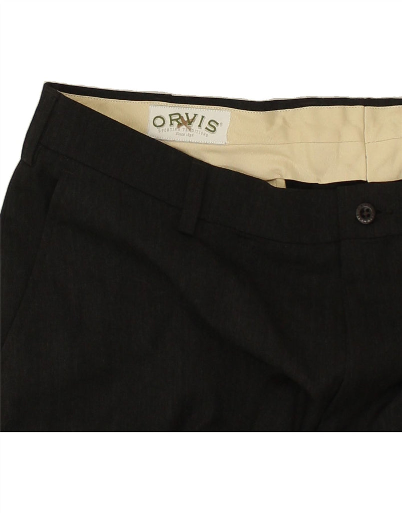 ORVIS Mens Tapered Suit Trousers W40 L29  Black Polyester | Vintage Orvis | Thrift | Second-Hand Orvis | Used Clothing | Messina Hembry 