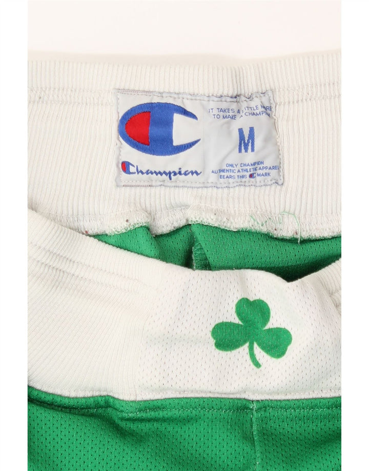 Champion Mens Boston Celtics Sport Shorts Medium Green Colourblock