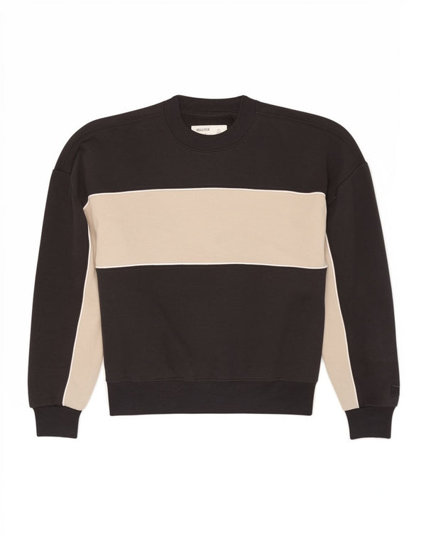 Hollister Womens Oversized Sweatshirt Jumper UK 6 XS Black Colourblock
