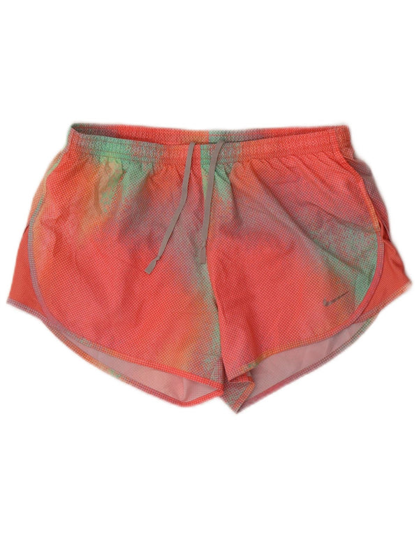 Nike Womens Dri Fit Sport Shorts UK 10 Small Multicoloured Tie Dye