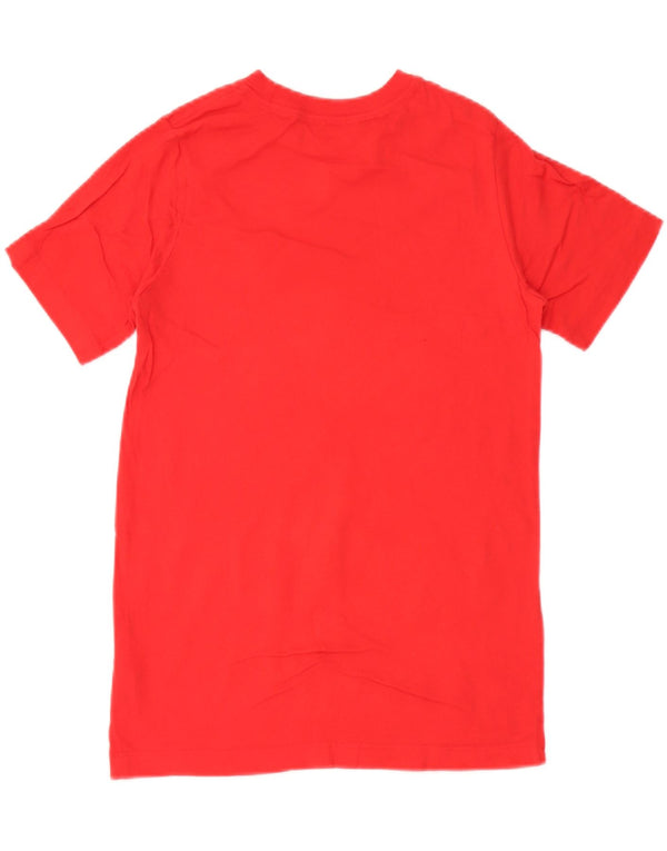Nike Boys Graphic T-Shirt Top 12-13 Years Large Red Cotton