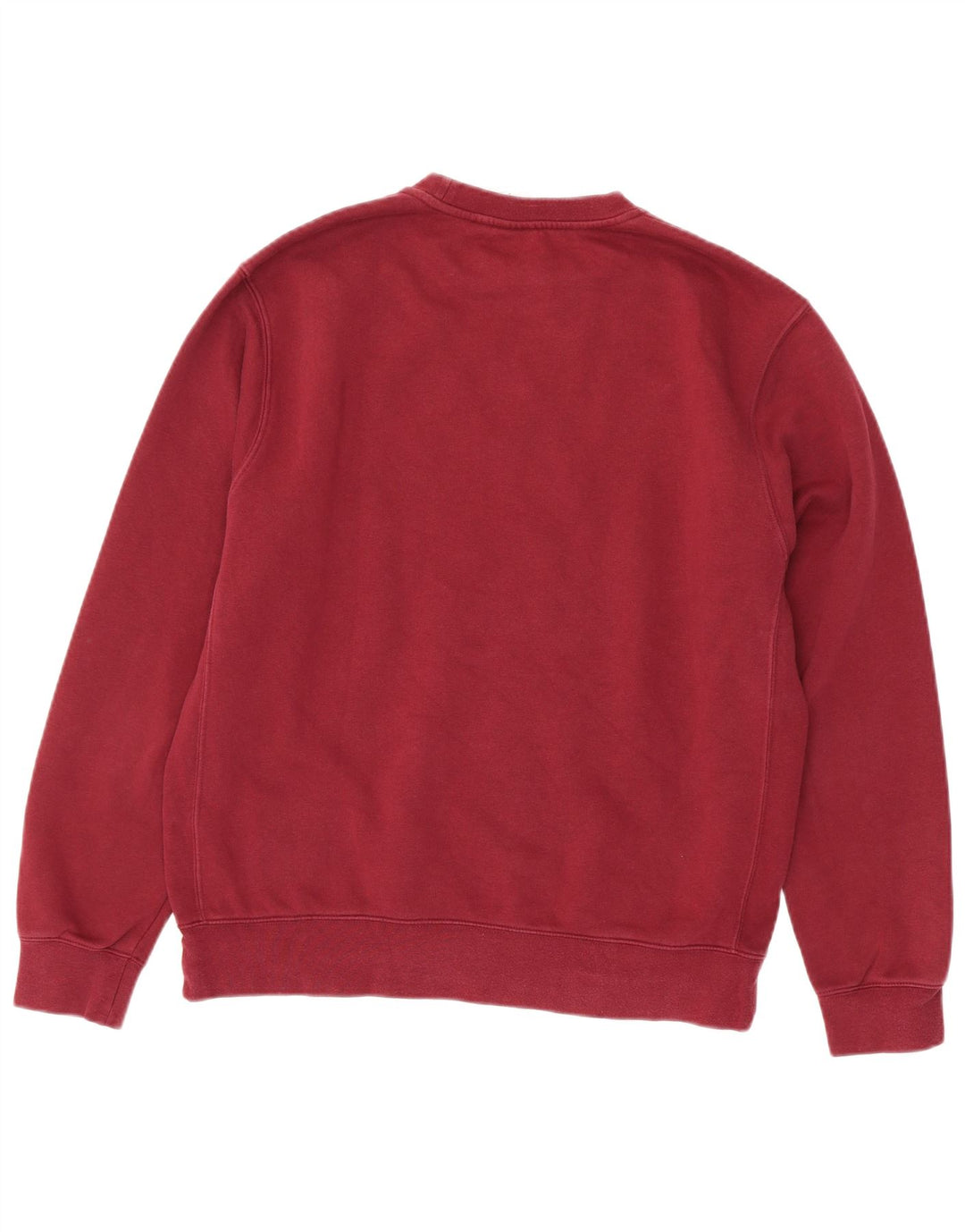 Nike Mens Sweatshirt Jumper Medium Burgundy Cotton