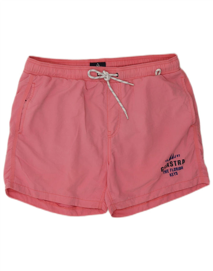 Gaastra Mens Graphic Swimming Shorts Medium  Pink Nylon
