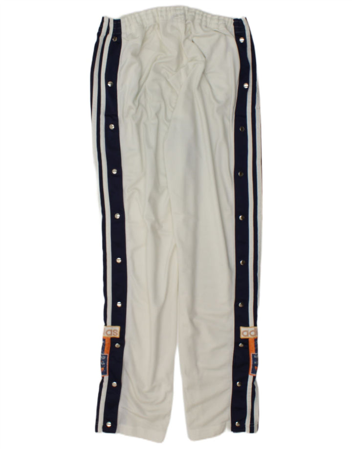 Adidas Mens Graphic Tracksuit Trousers 2XL White Colourblock