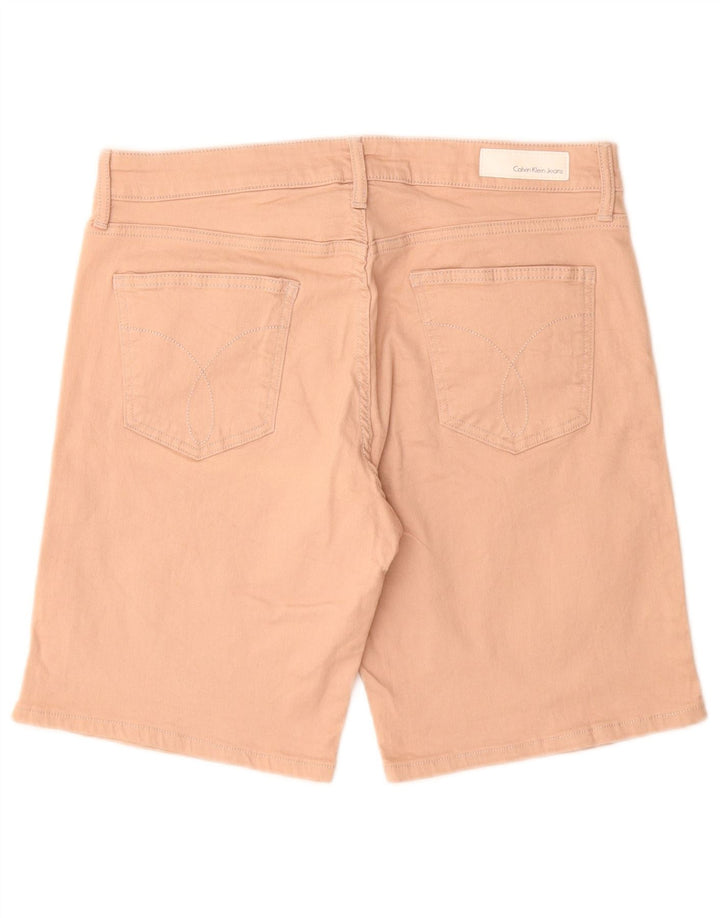 Calvin Klein Mens Denim Shorts W31 Medium Pink Cotton