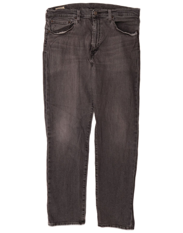 Levi's Mens 502 Tapered Jeans W36 L34 Grey Cotton