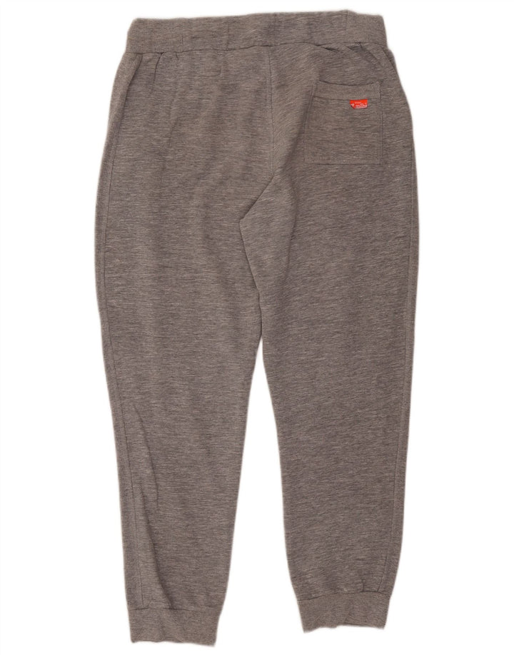 Superdry Mens Slim Fit Tracksuit Trousers Joggers XL Grey Cotton