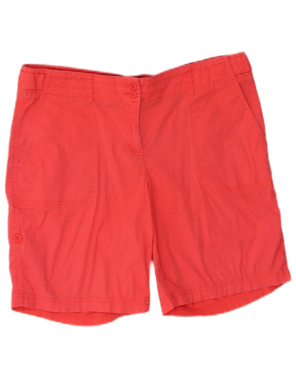 Nautica Womens Chino Shorts US 10 Large W32 Pink Cotton