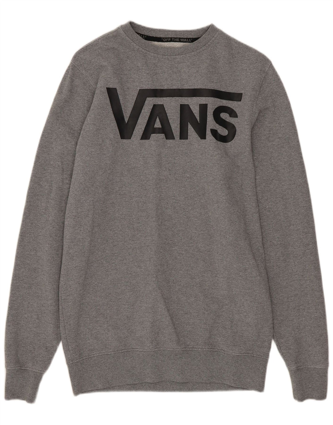 VANS Mens Sweatshirt Jumper XS Grey Flecked Cotton