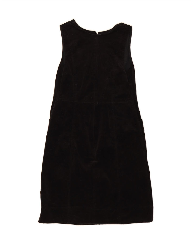 MONSOON Womens Velvet Sleeveless A-Line Dress UK 10 Small  Black Cotton Vintage Monsoon and Second-Hand Monsoon from Messina Hembry 