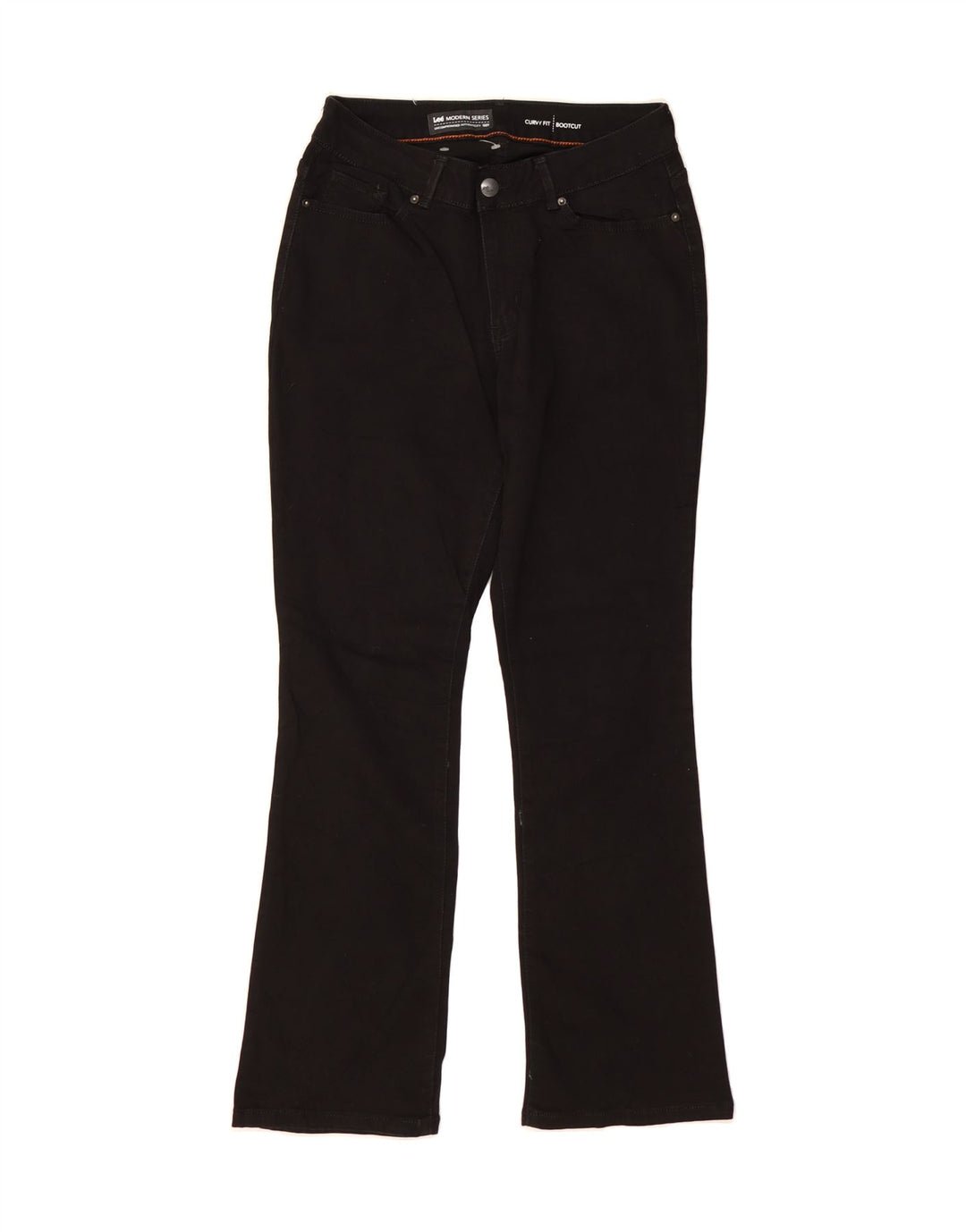 LEE Womens Curvy Fit Bootcut Jeans US 10 Large W30 L30 Black Cotton Vintage Lee and Second-Hand Lee from Messina Hembry 