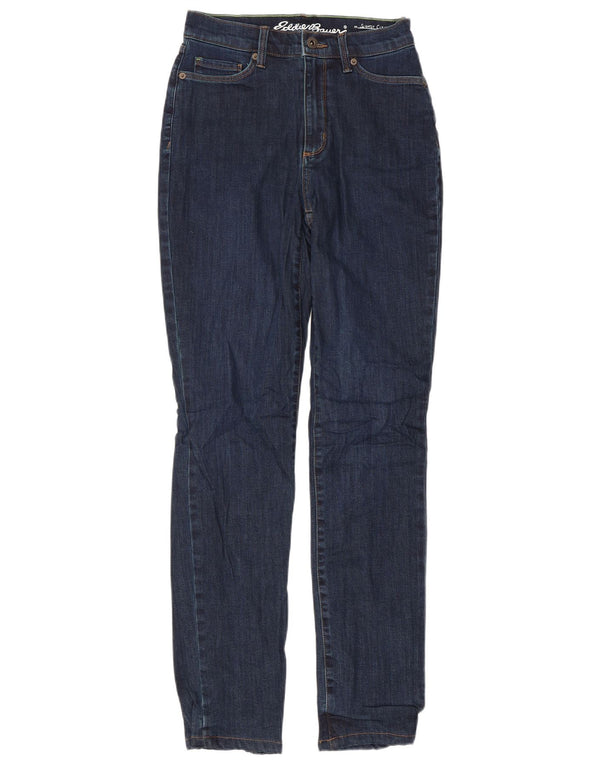 Eddie Bauer Womens Slightly Curvy Slim Jeans US 4 Small W28 L31 Navy Blue